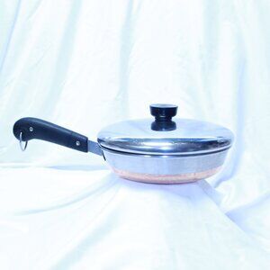 Revere Ware 1801 Copper Bottom 8 Inch Frypan With Lid - Riverside, CAL